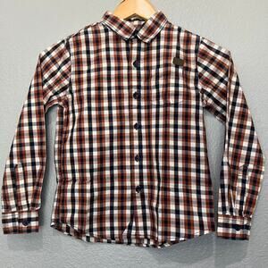 kids Lee long sleeve button up shirt size 6